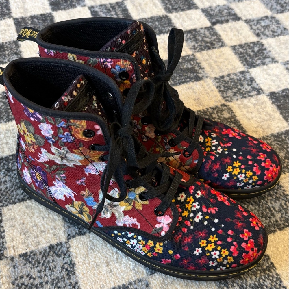 Doc Martens Floral Boots